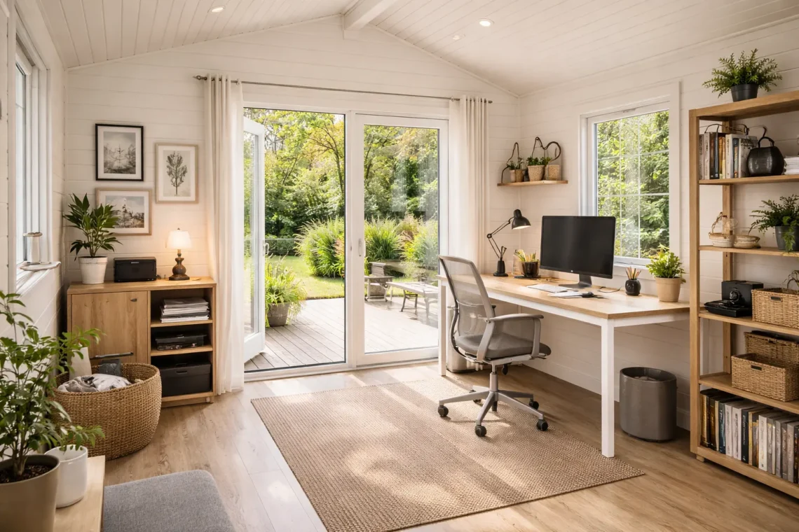 Friggebod som hemmakontor