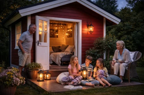 Friggeboden Conny och Monica byggde