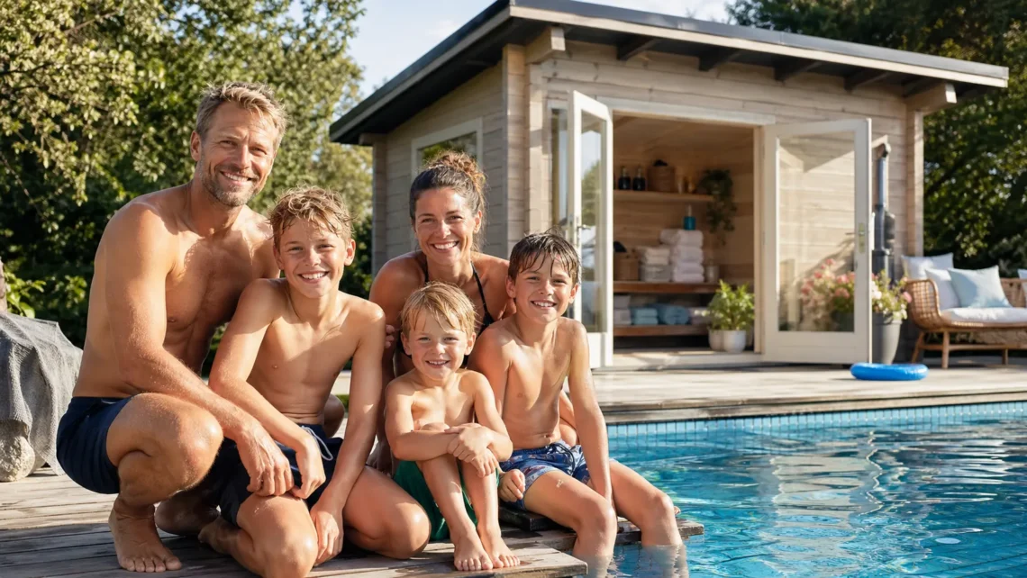 Michael Emma poolhus friggebod