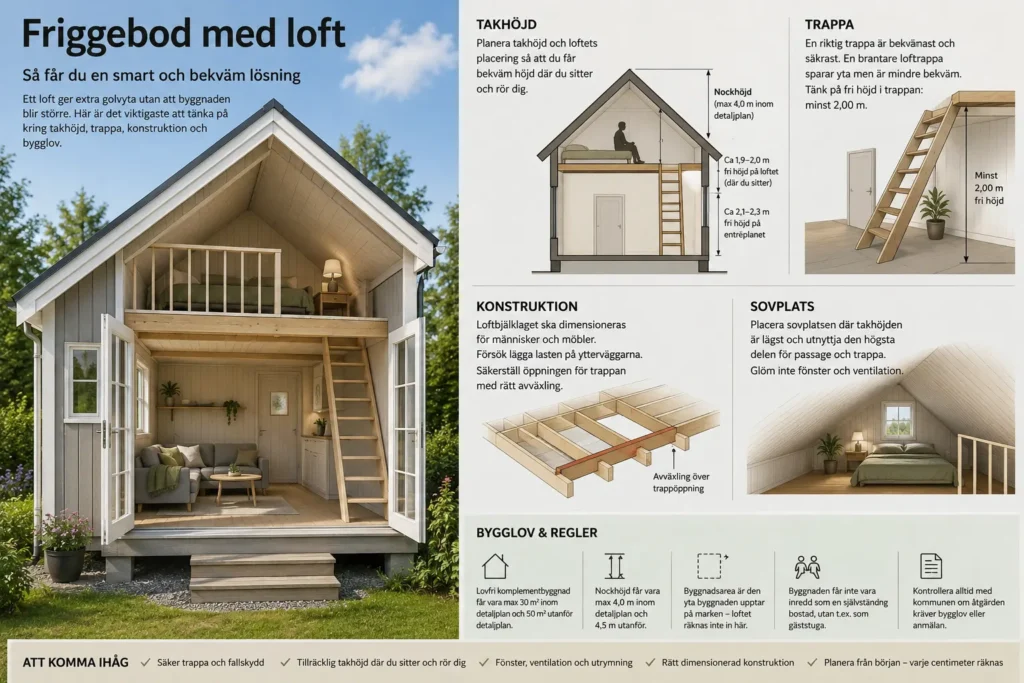 Friggebod med loft