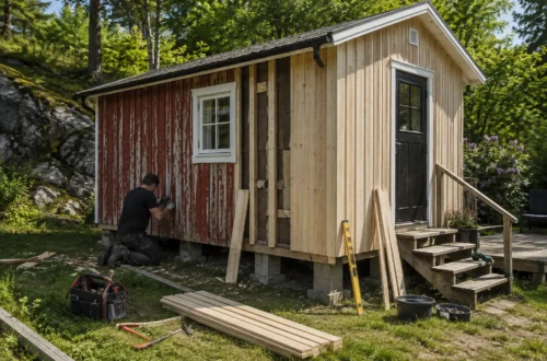 Friggebod panelbyte